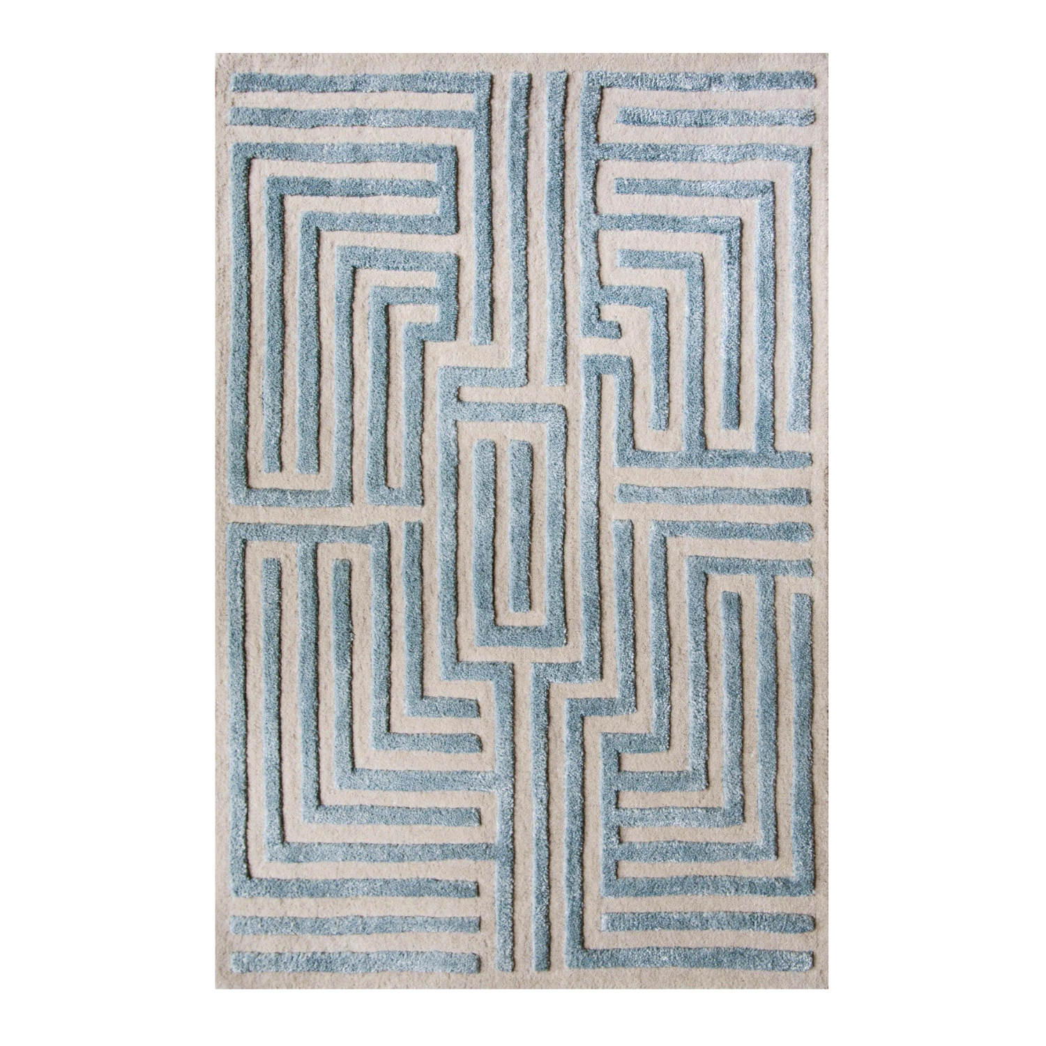 Knossos Hand-Tufted Maze Rug