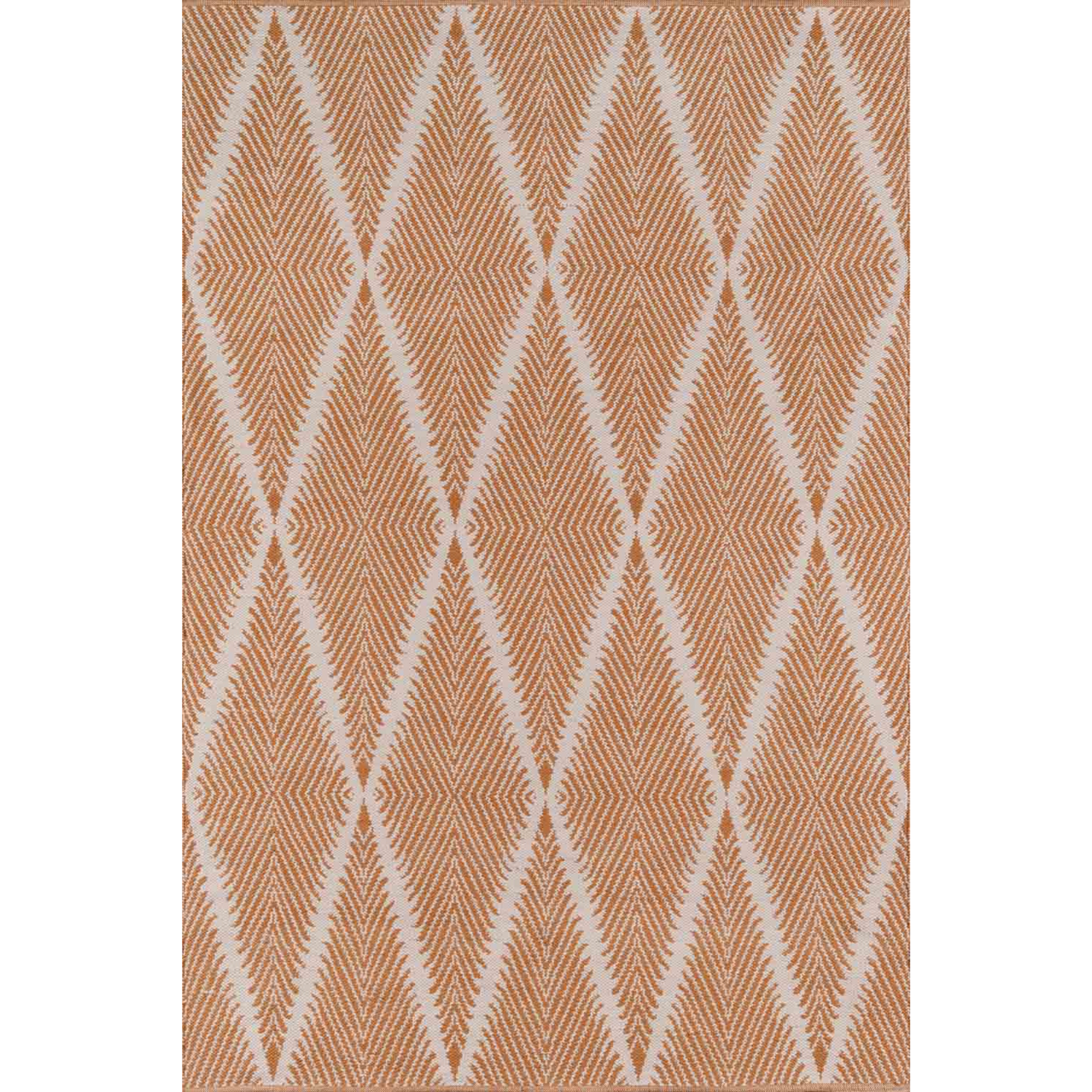 Erin Gates by Momeni River Beacon Orange Hand Woven Indoor Outdoor Area Rug