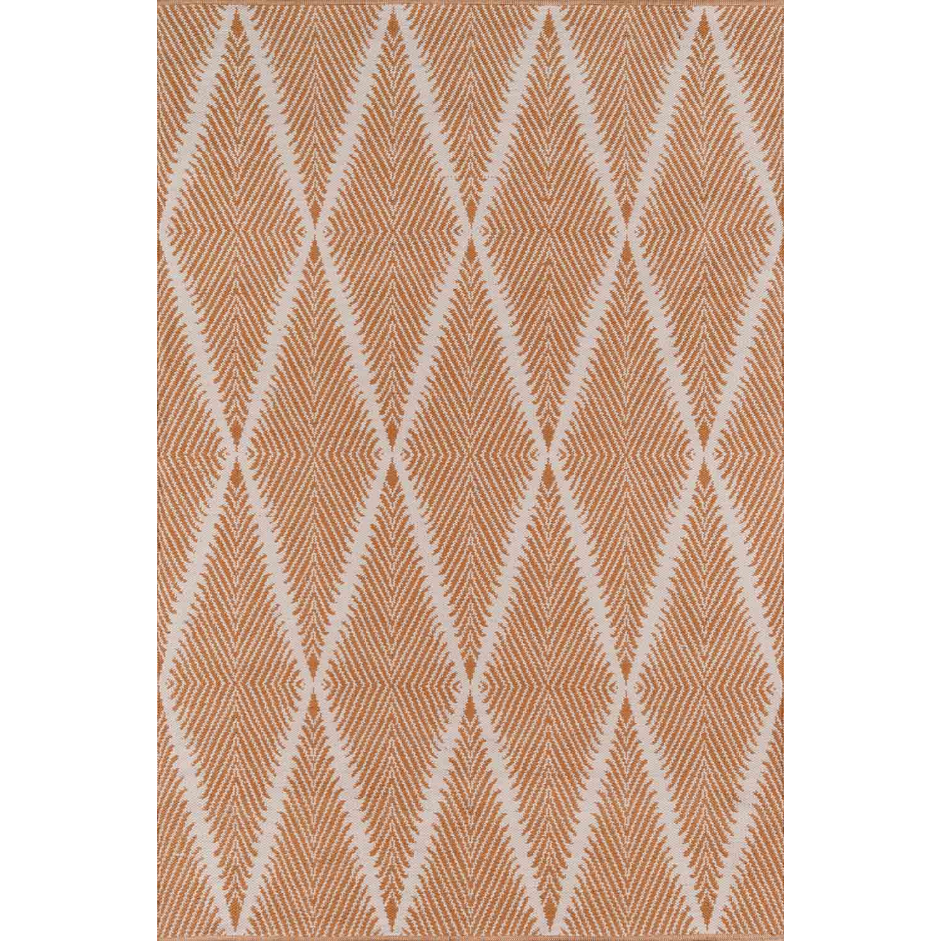 Erin Gates by Momeni River Beacon Orange Hand Woven Indoor Outdoor Area Rug