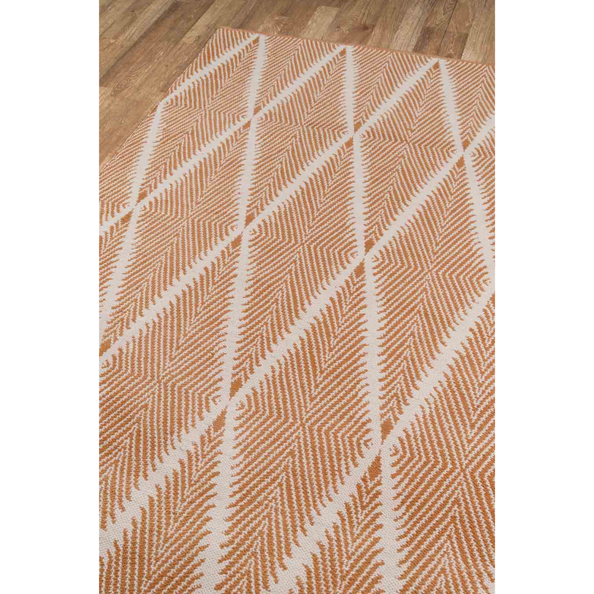 Erin Gates by Momeni River Beacon Orange Hand Woven Indoor Outdoor Area Rug