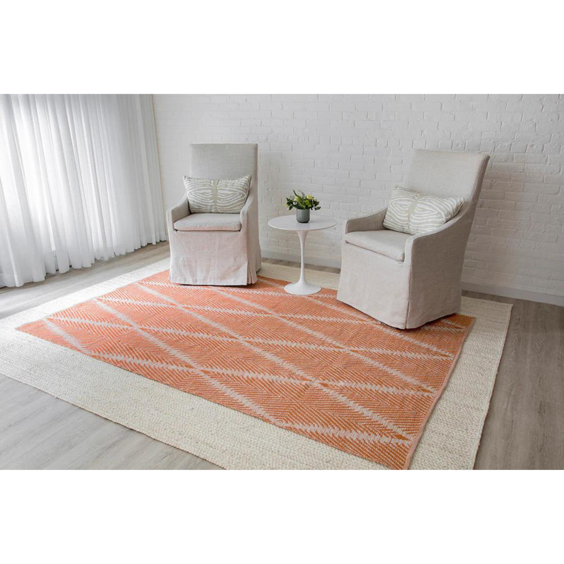 Erin Gates by Momeni River Beacon Orange Hand Woven Indoor Outdoor Area Rug