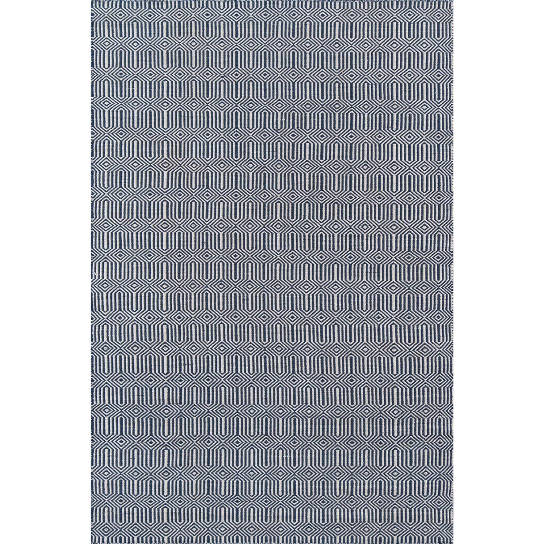 Erin Gates by Momeni Newton Holden Navy Hand Woven Recycled Plastic Indoor Outdoor Rug