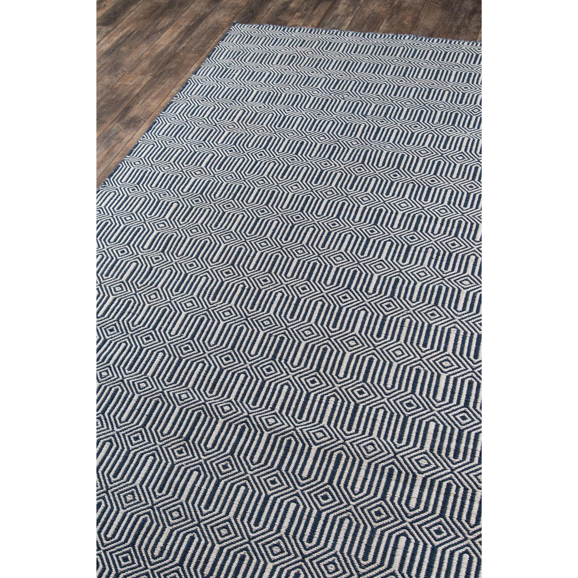 Erin Gates by Momeni Newton Holden Navy Hand Woven Recycled Plastic Indoor Outdoor Rug