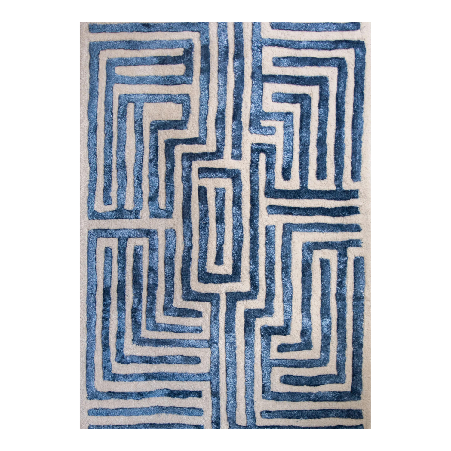 Knossos Hand-Tufted Maze Rug