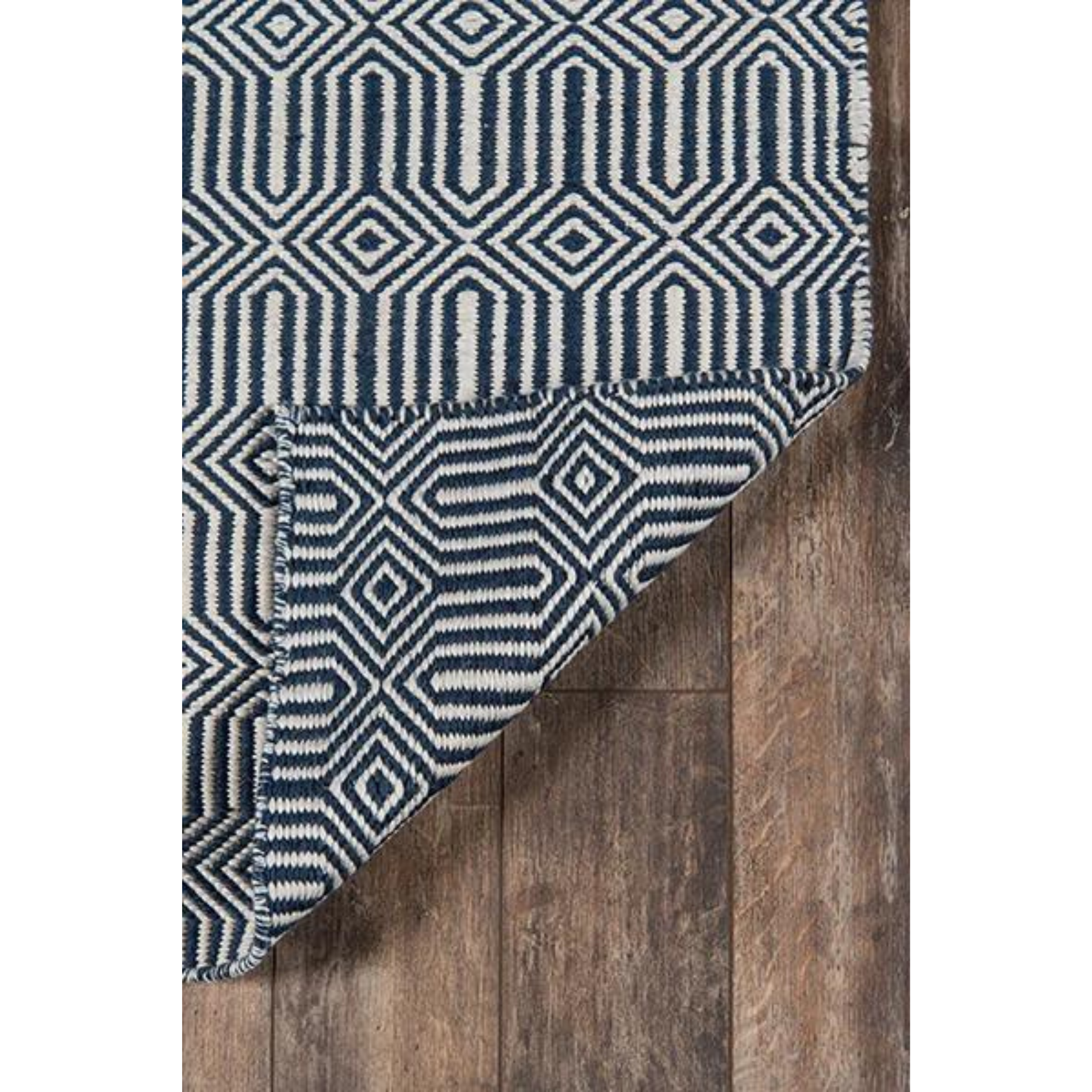 Erin Gates by Momeni Newton Holden Navy Hand Woven Recycled Plastic Indoor Outdoor Rug