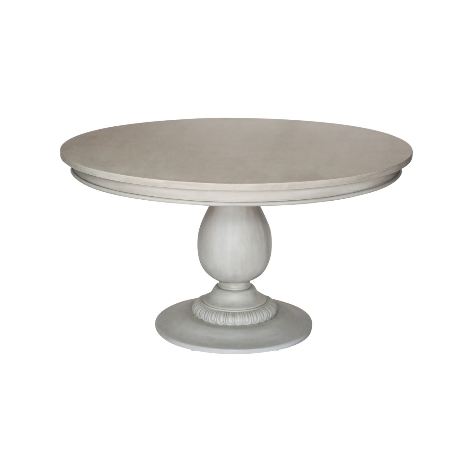 Charlotte Pedestal Table - Aged French Grey