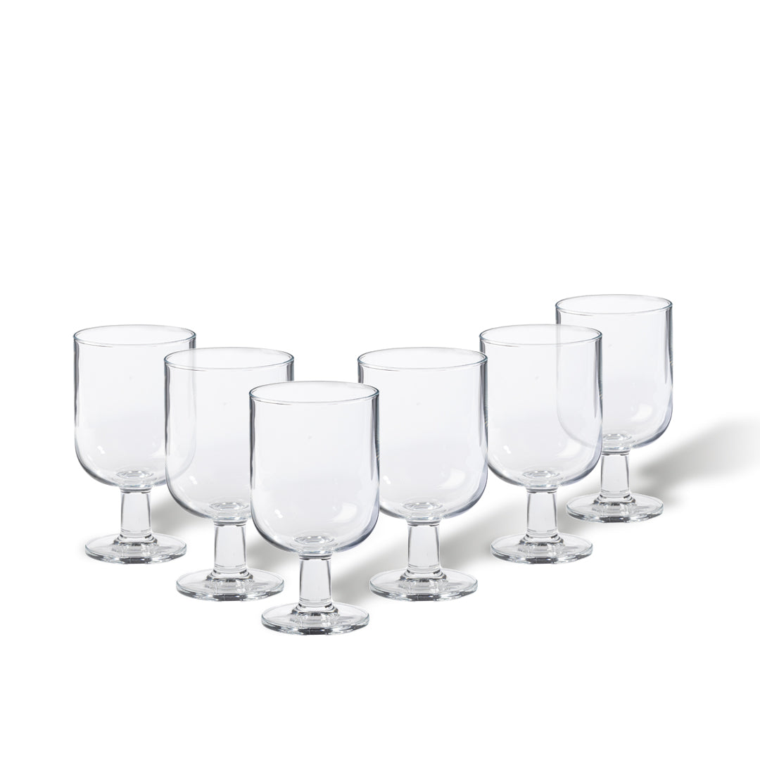 Safra Red Wine Glasses, Set of 6