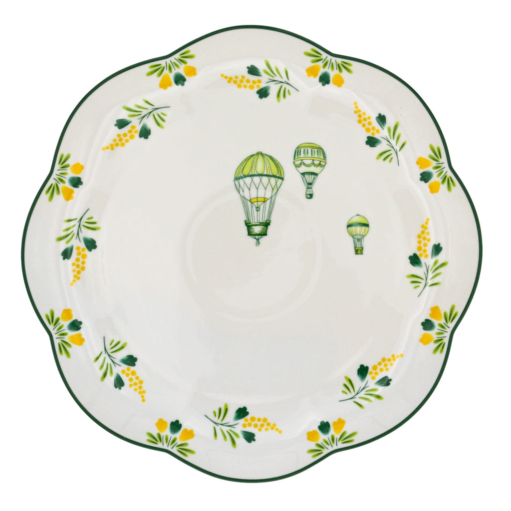 Valensole Lavender Scalloped Dinner Plate - Set of 4 (+1 Bonus Plate)