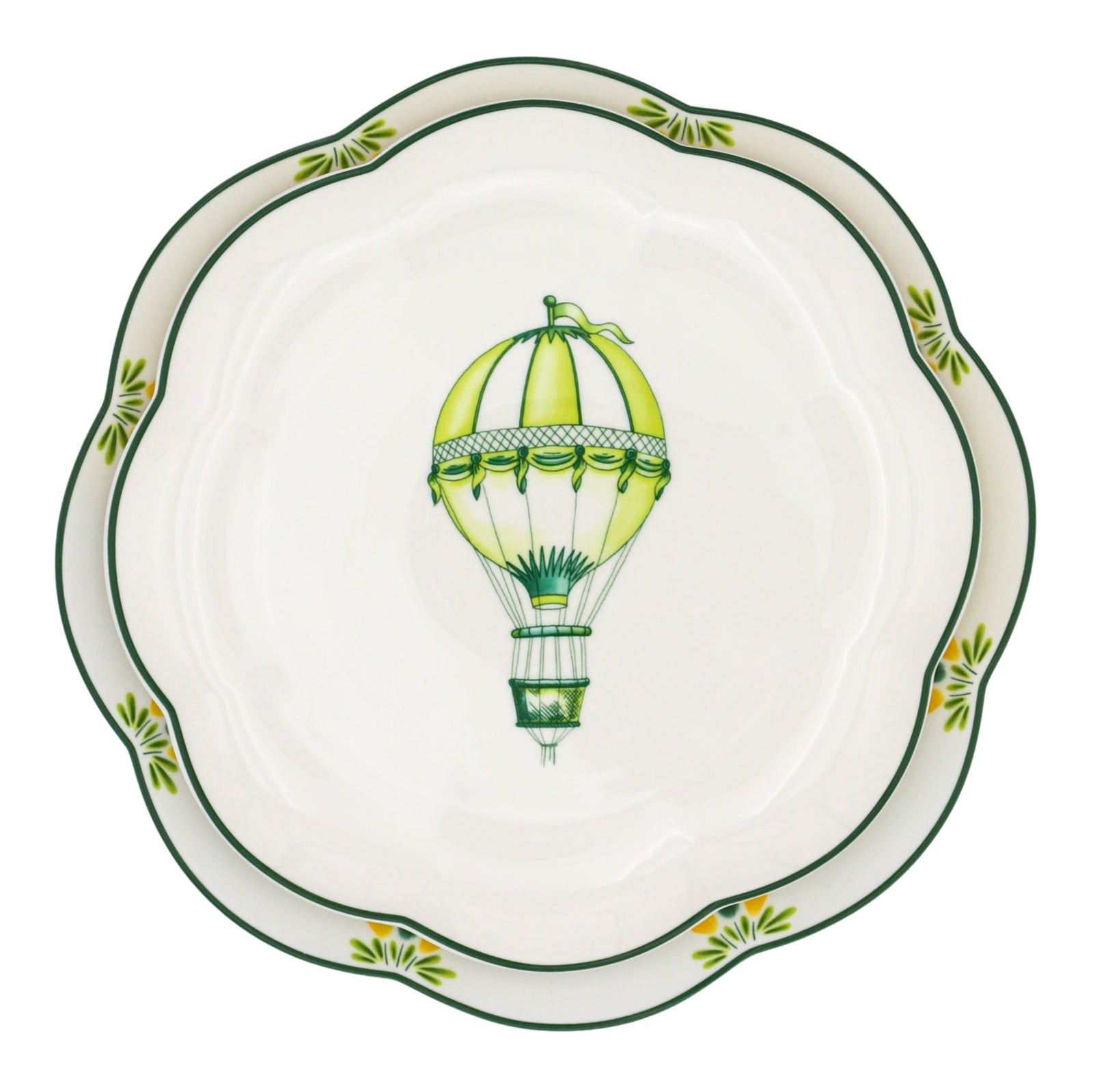 Valensole Lavender Scalloped Dinner Plate - Set of 4 (+1 Bonus Plate)