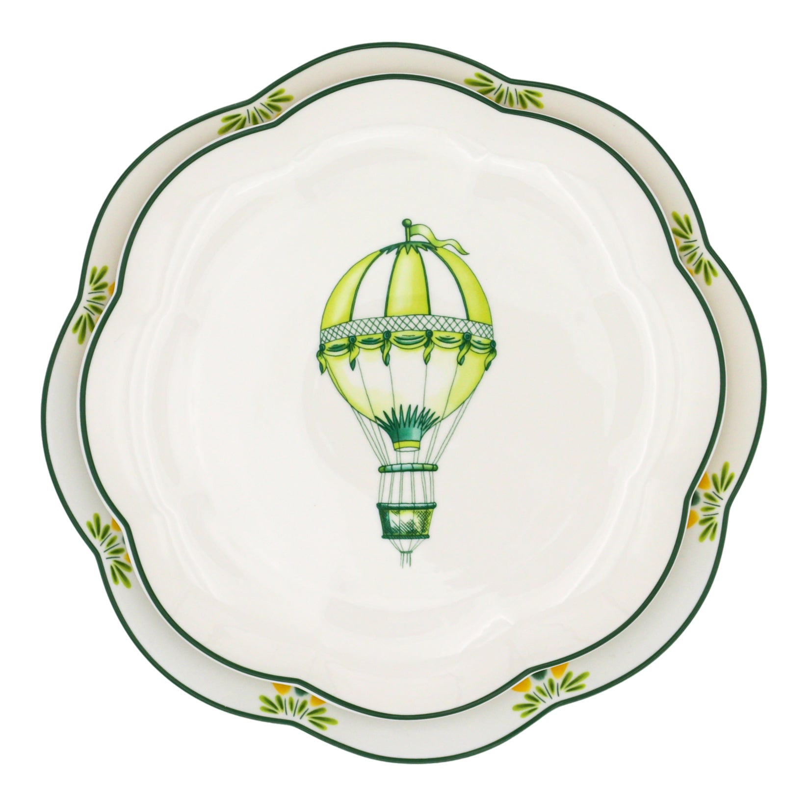 Valensole Lavender Scalloped Dinner Plate - Set of 4 (+1 Bonus Plate)