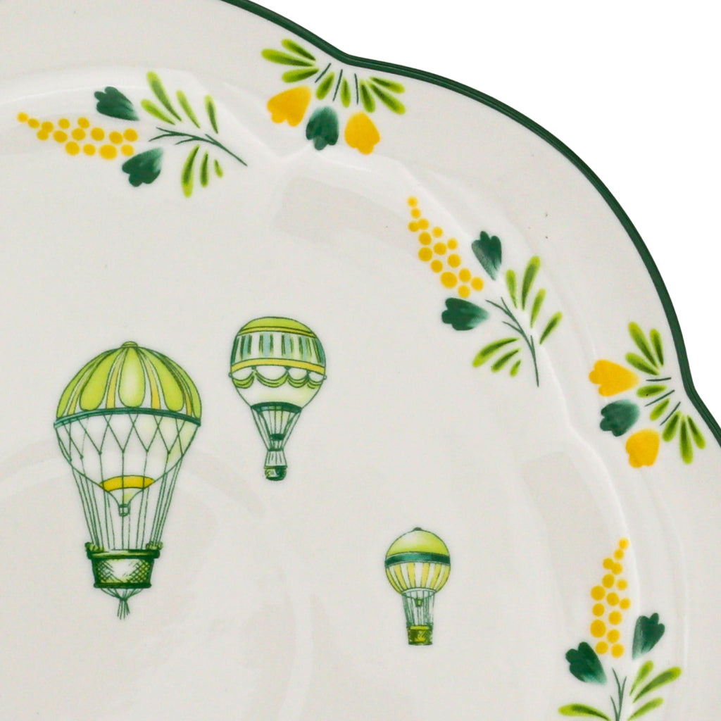 Valensole Lavender Scalloped Dinner Plate - Set of 4 (+1 Bonus Plate)