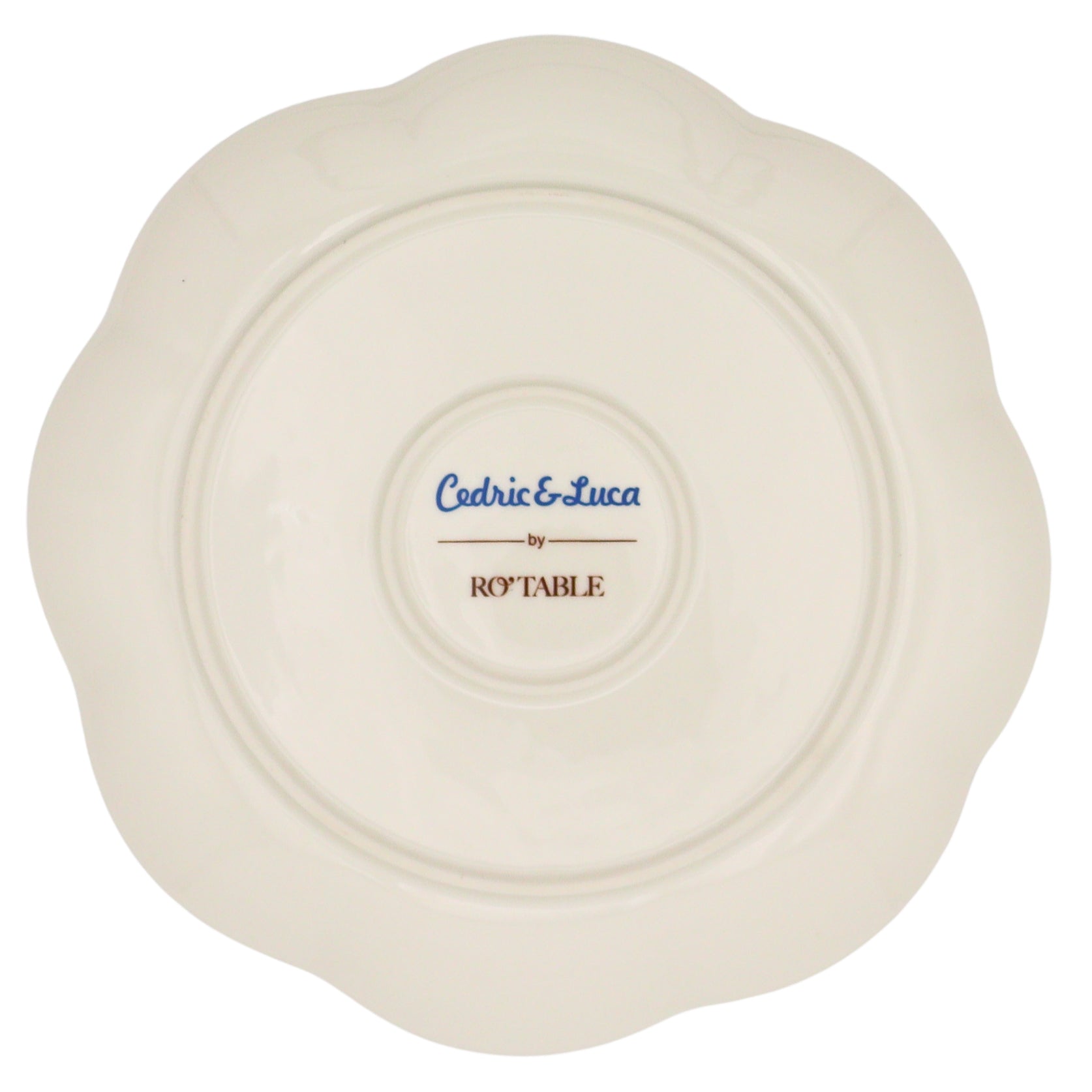 Valensole Lavender Scalloped Starter Plate - Set of 4 (+1 Bonus Plate)