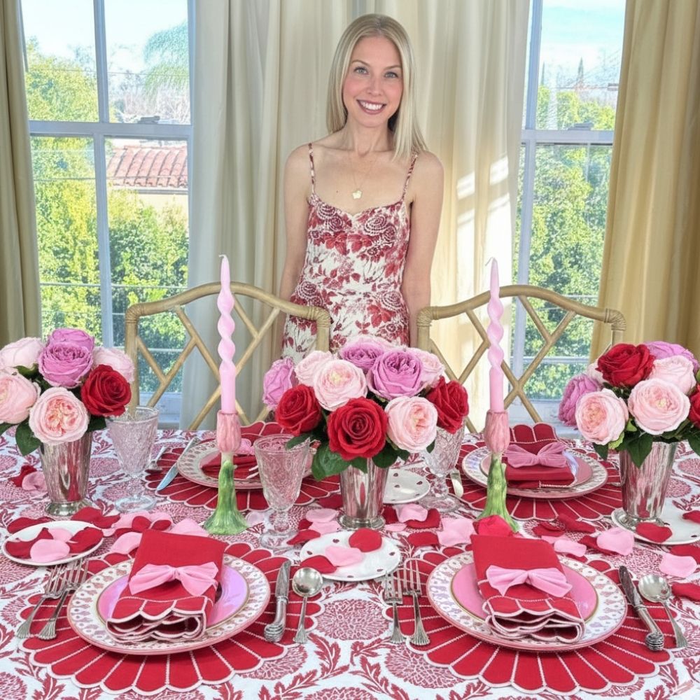 Studio Collection: Pippa Placemat - Red/White (Set of 4)