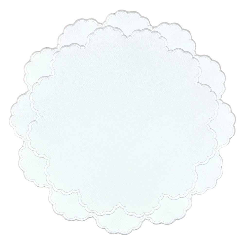 Leather (Vegan) - Lillian - White (Set of 4)