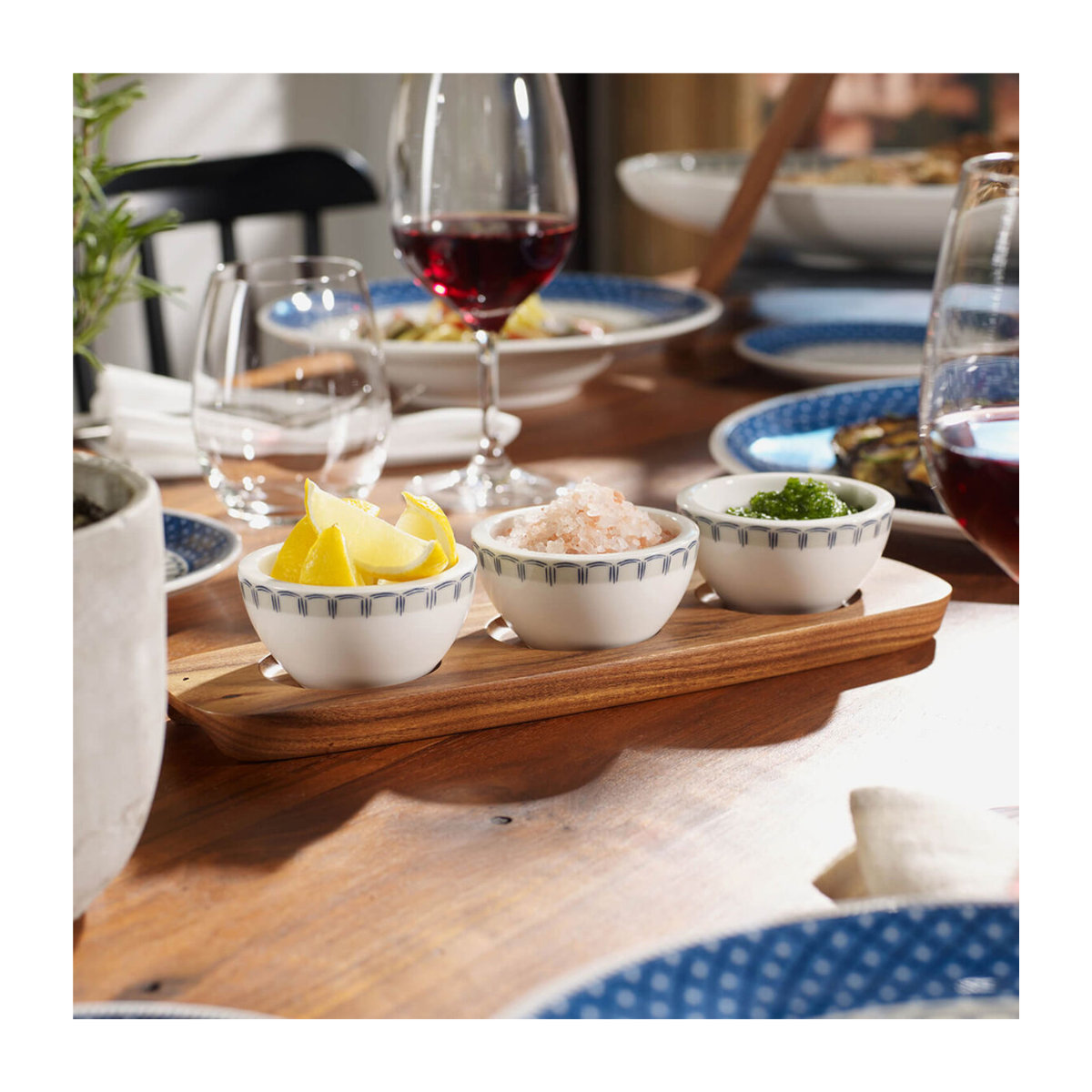 Artisanova Original Acacia Wood Dip Bowl Tray