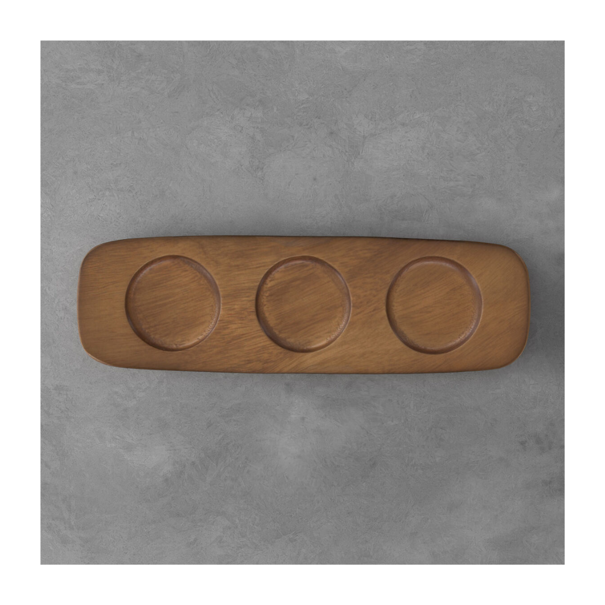 Artisanova Original Acacia Wood Dip Bowl Tray