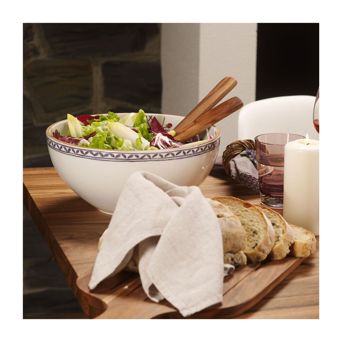 Artisanova Original Acacia Salad Server Set