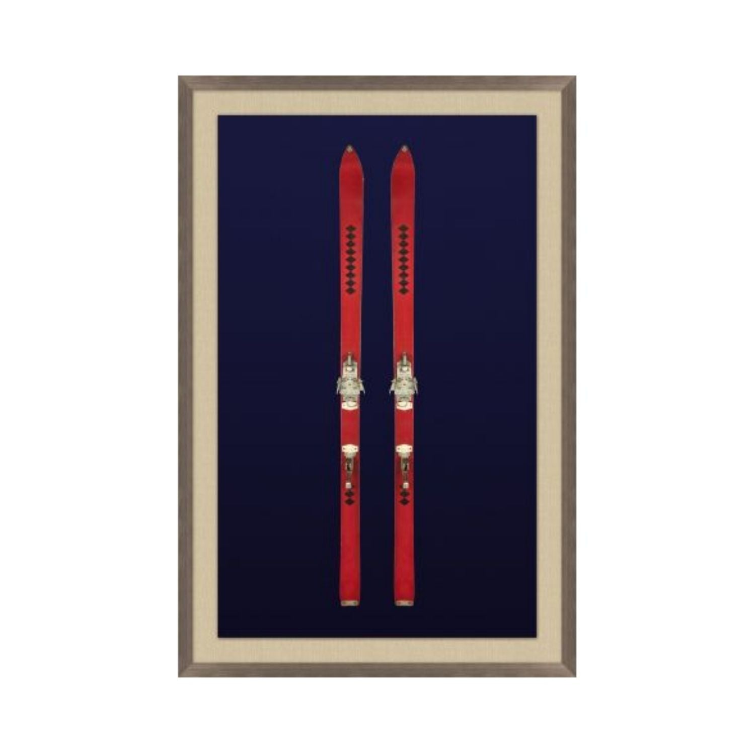 Vintage Navy Skis 2