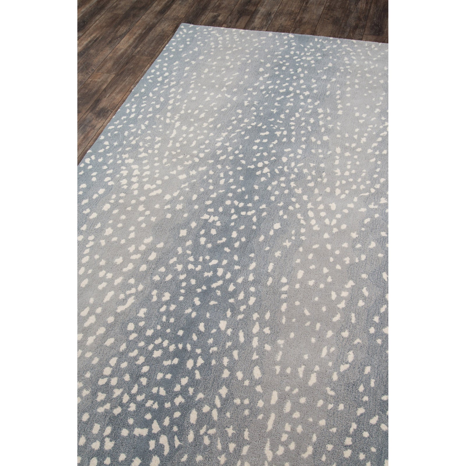 Erin Gates by Momeni Woodland Antelope Blue Hand Tufted Wool Area Rug