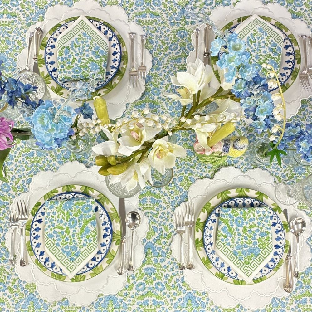 Larkspur & Bramble: Blue & Green - Tablecloth