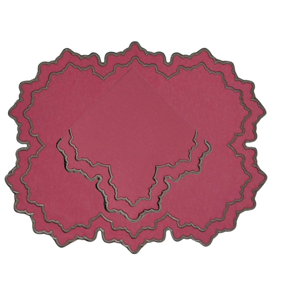 Whitley Napkin - Burgandy (Set of 4)