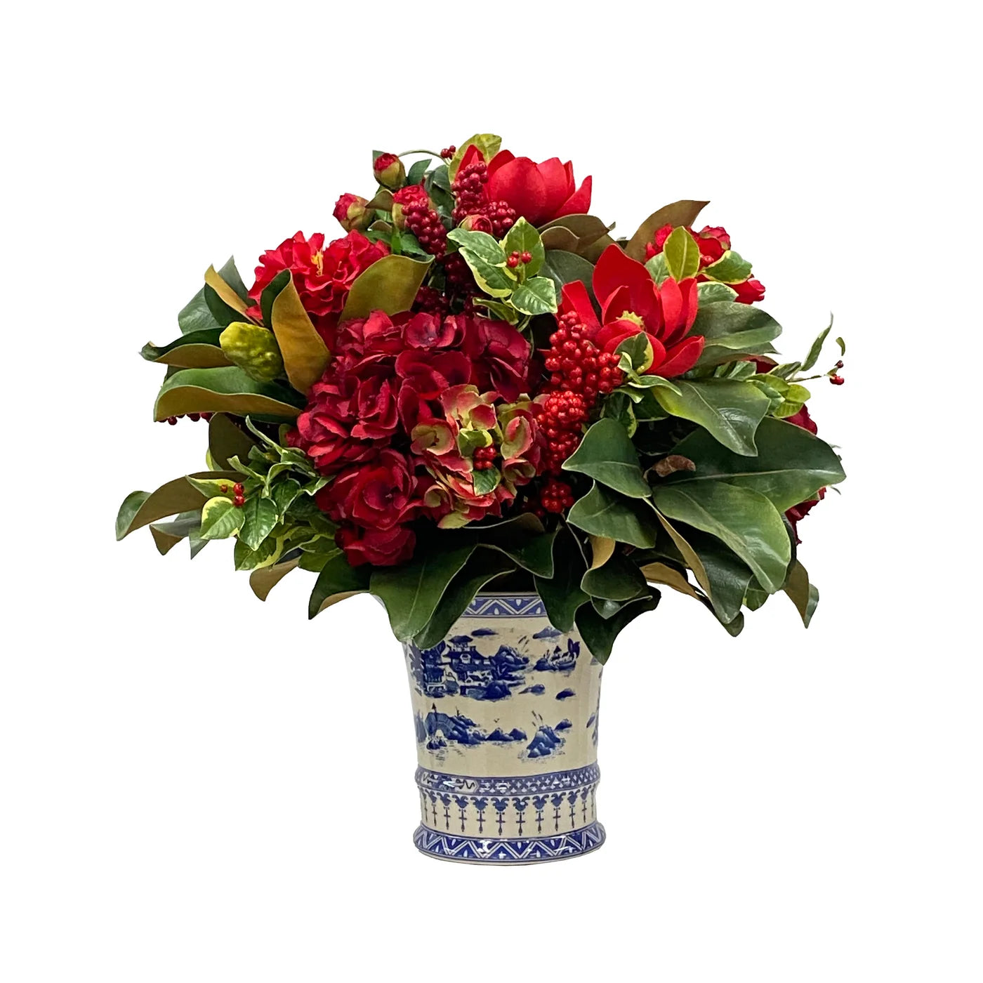 Hydrangea in China Pot