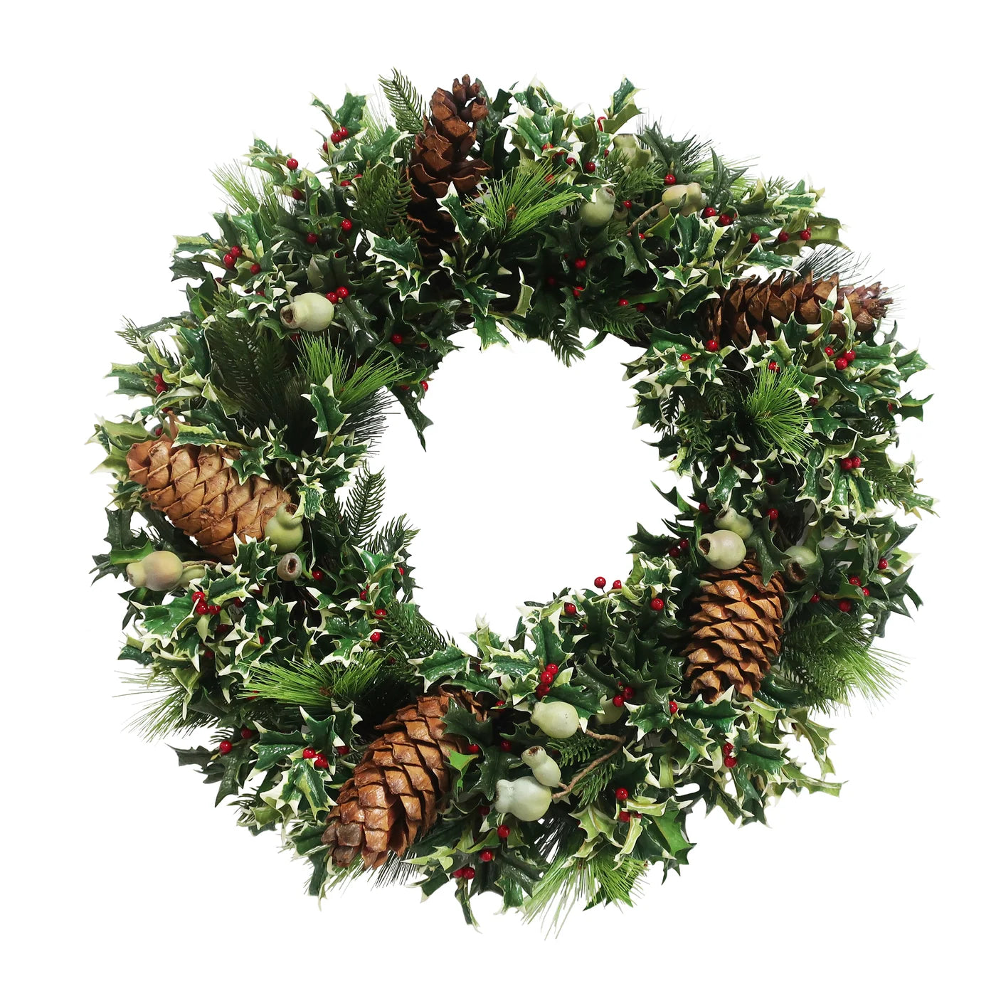 Pointed Holly Wreath