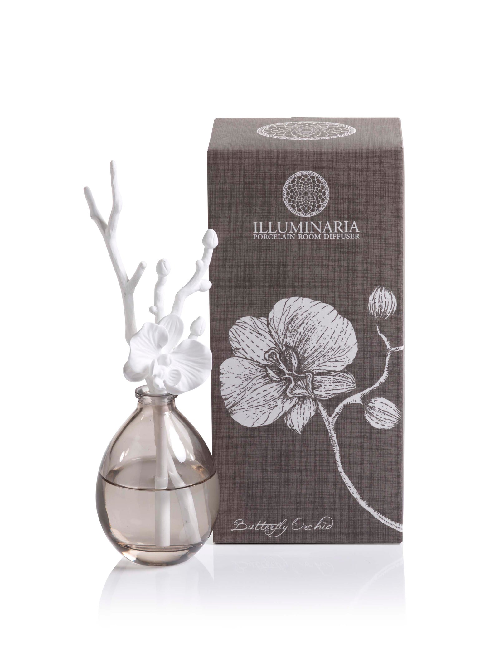 Luminara Porcelain Diffuser, Butterfly Orchid Fragrance