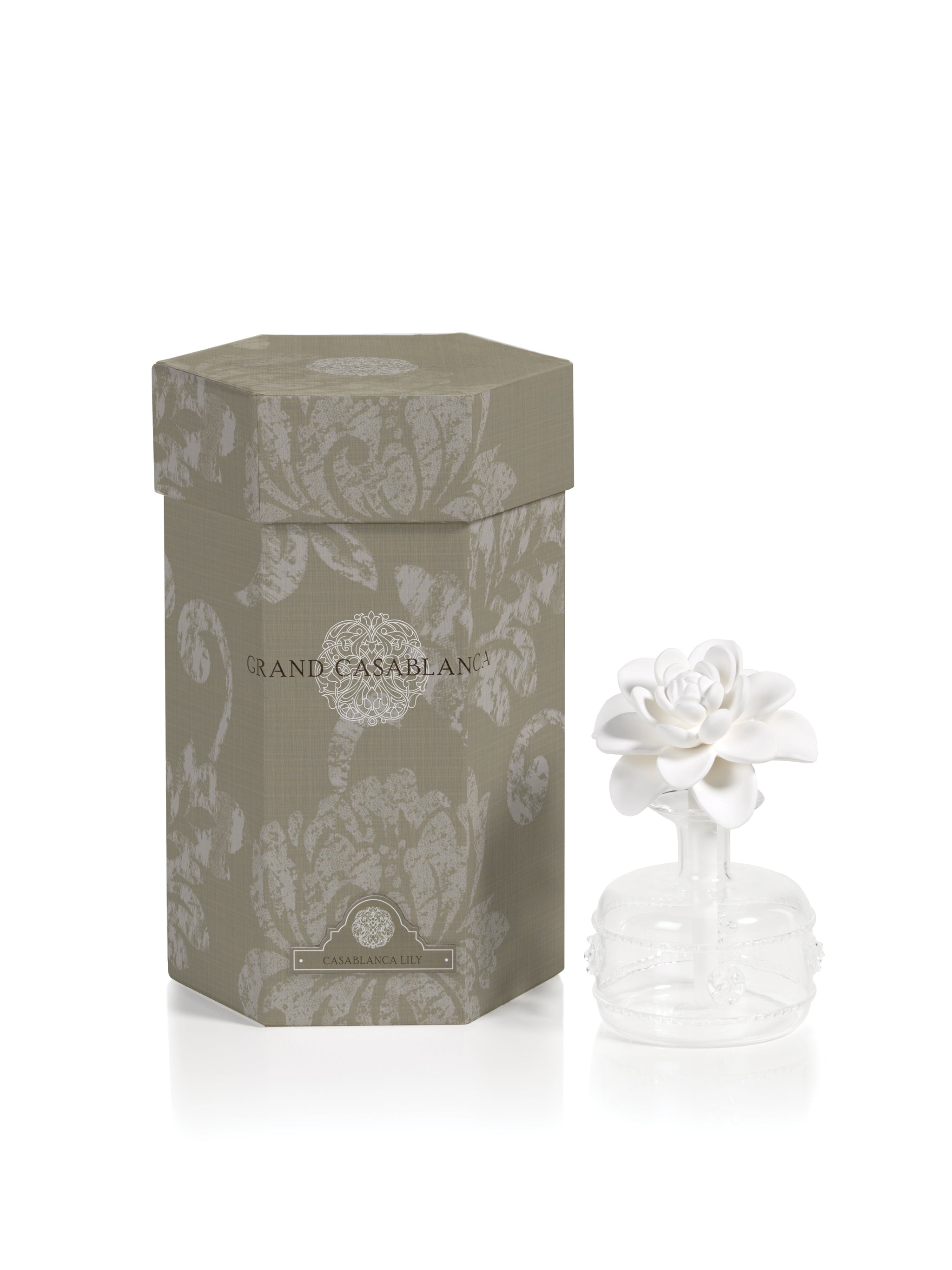 Mini Regal Casablanca Porcelain Diffuser, Casablanca Lily