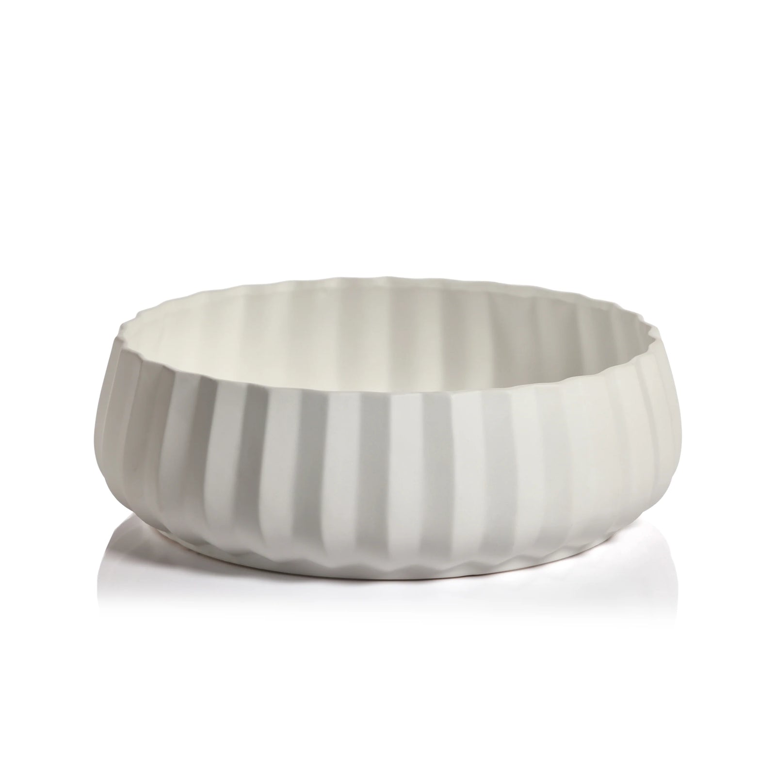 Liora 16" White Ceramic Bowl