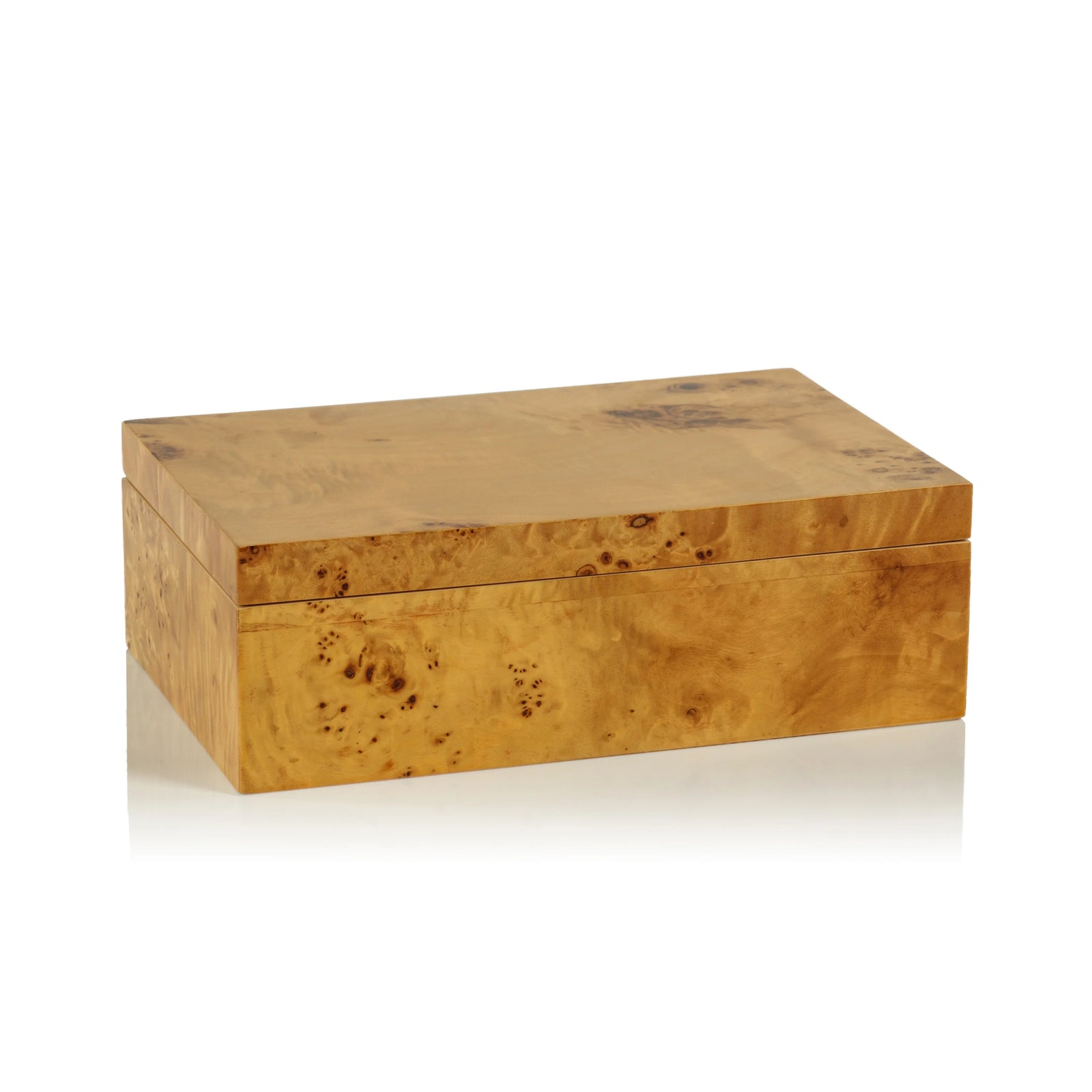 Mason Burl Wood Design Decorative Box