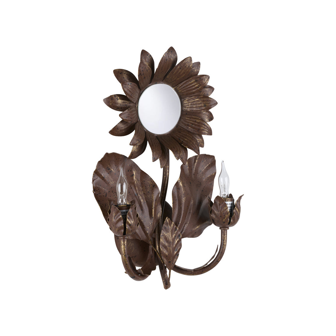 Sunflower Wall Sconce - Bronze