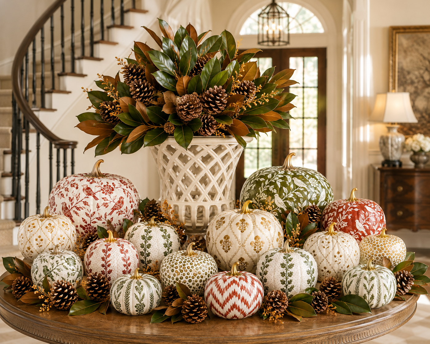 Gold Dotted Pumpkin