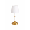 Antique Gold Rechargeable Lamp with Ivory Shade