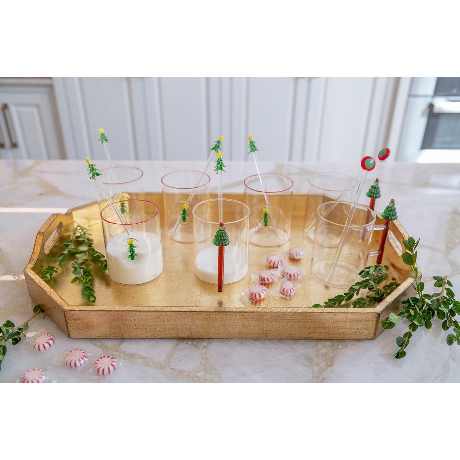 Rectangle Tray, Large, Gold Finish