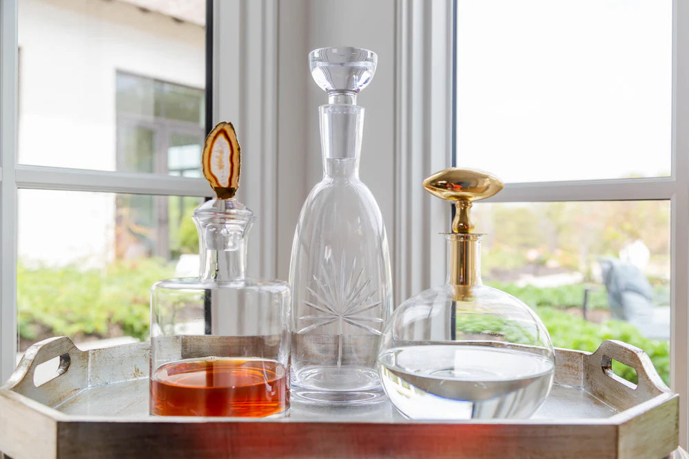 Decanter with Brass Top