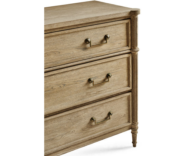 Timeless Kalpa Louis XVI Drawer Chest in Bleached Chestnut