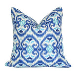 Blue and Turquoise Ikat (Last Chance)