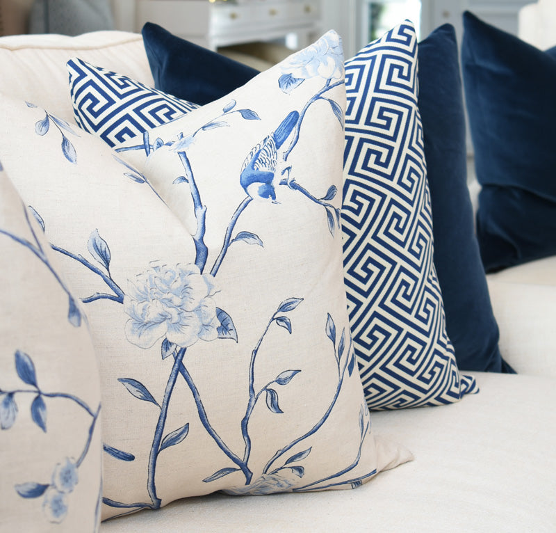 Blue & Taupe Chinoiserie (Last Chance)