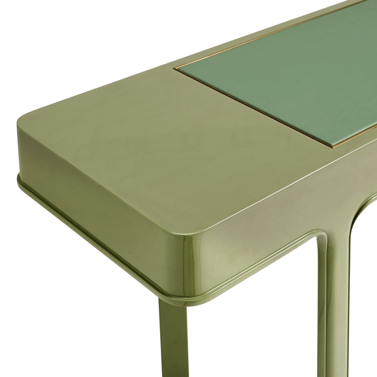 Polly Lacquer Console Table, Avocado
