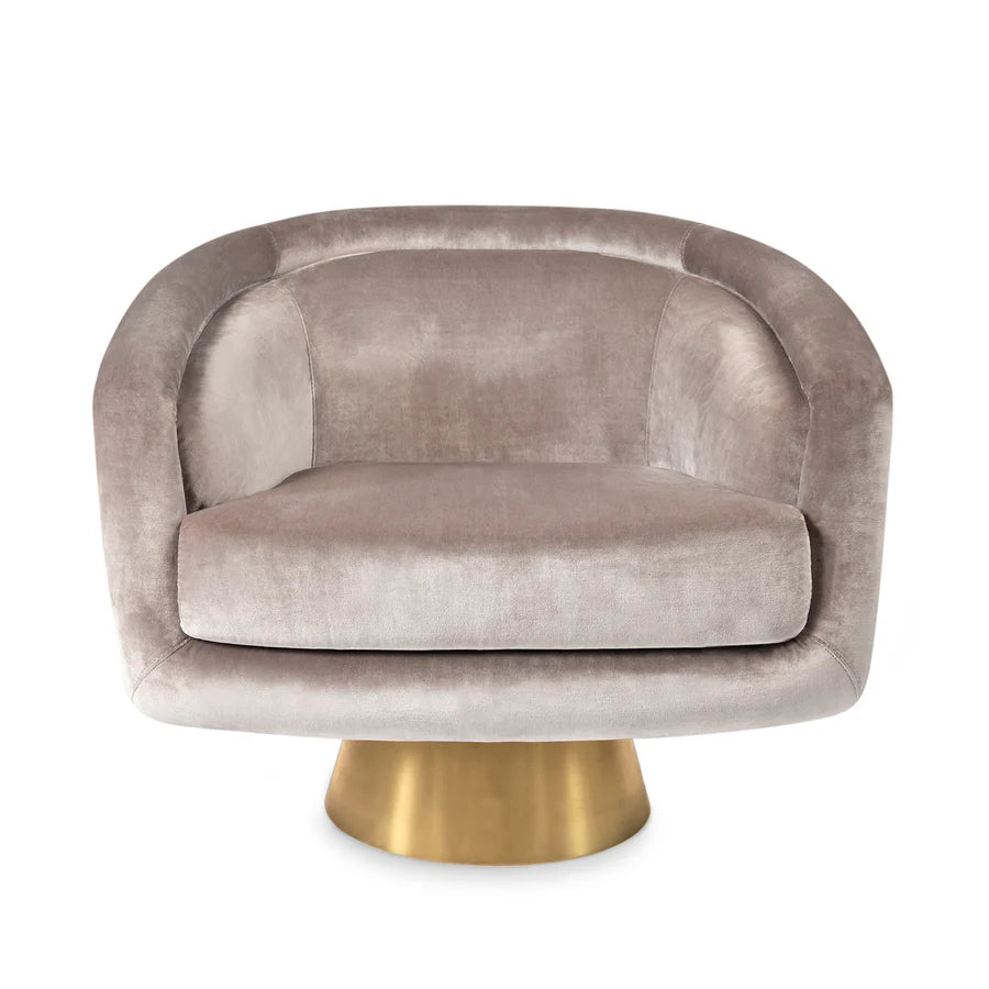 Bacharach Swivel Chair - Como Champagne