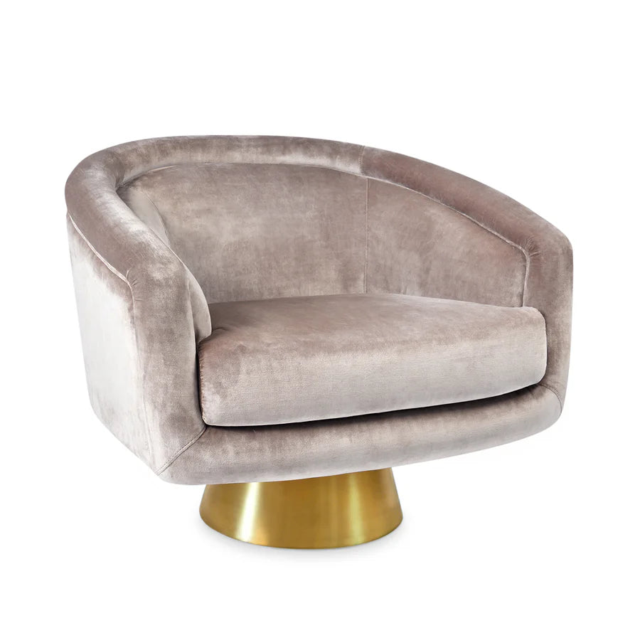 Bacharach Swivel Chair - Como Champagne