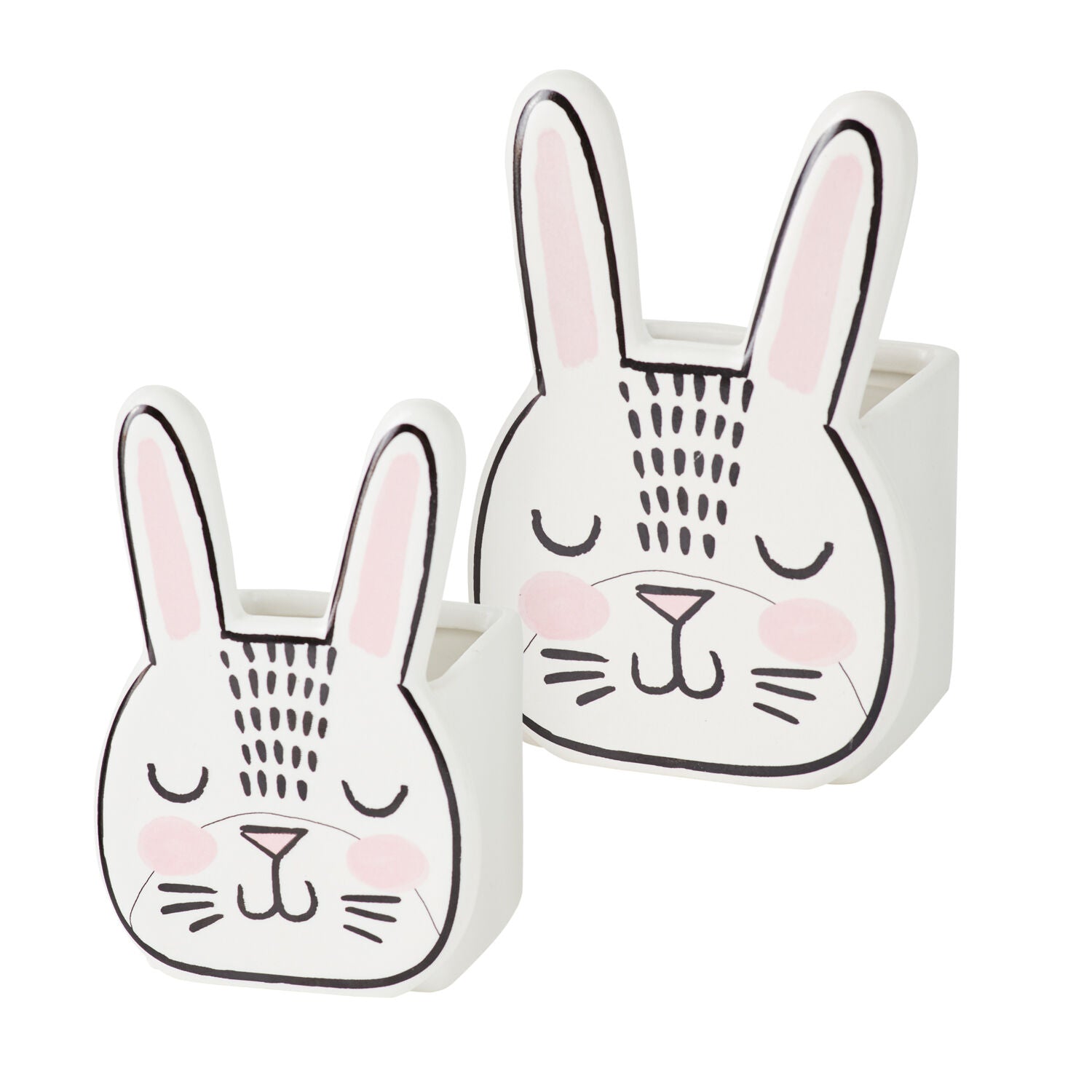 Bashful Bunny Pot - Set of 6