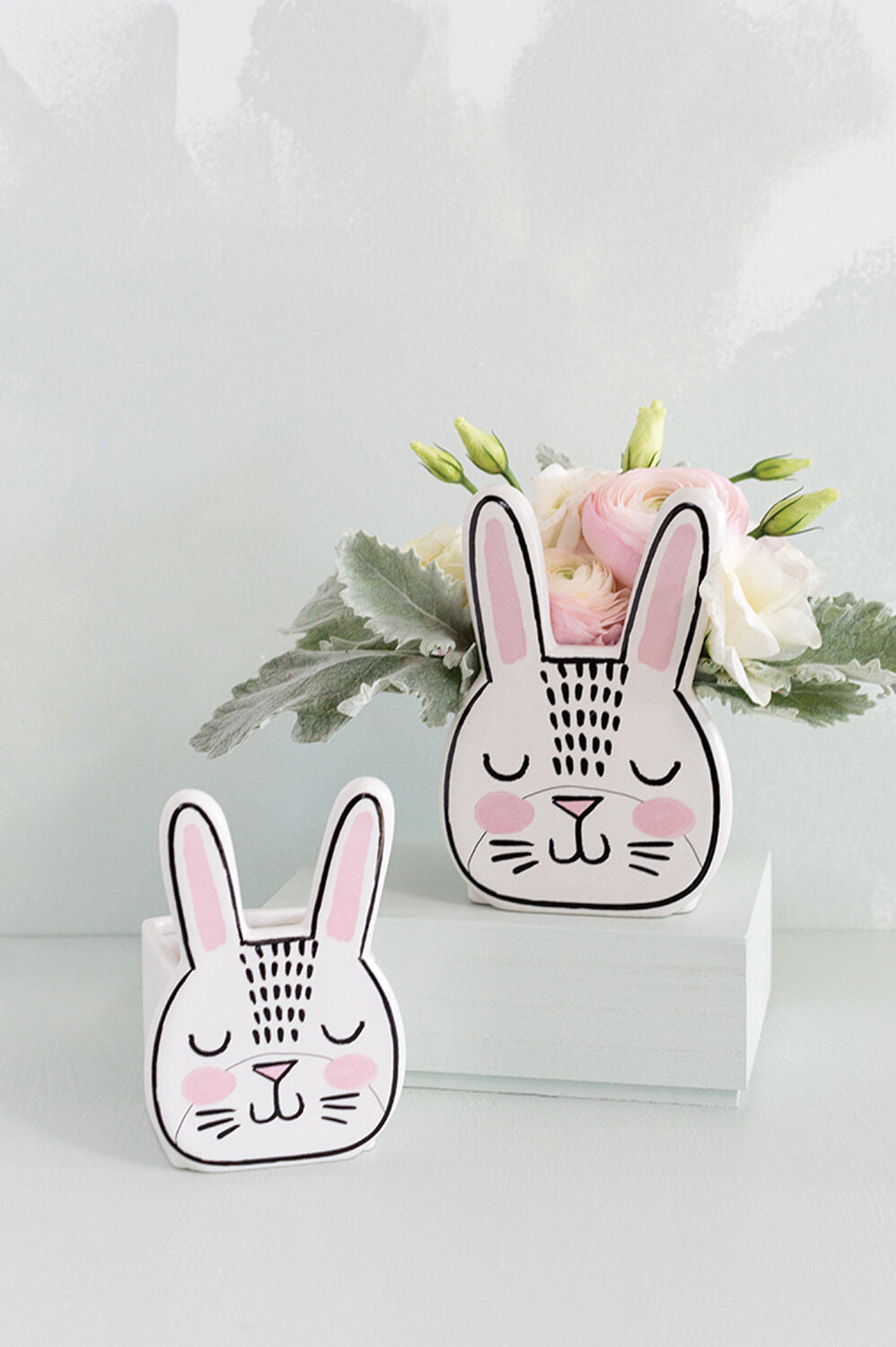 Bashful Bunny Pot - Set of 6