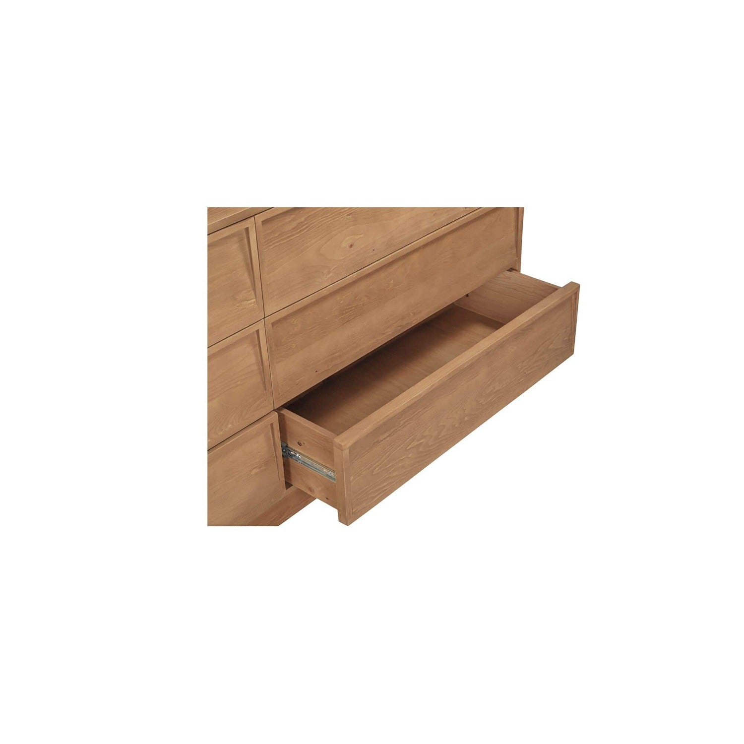 Harvy 6 Drawer Dresser Natural