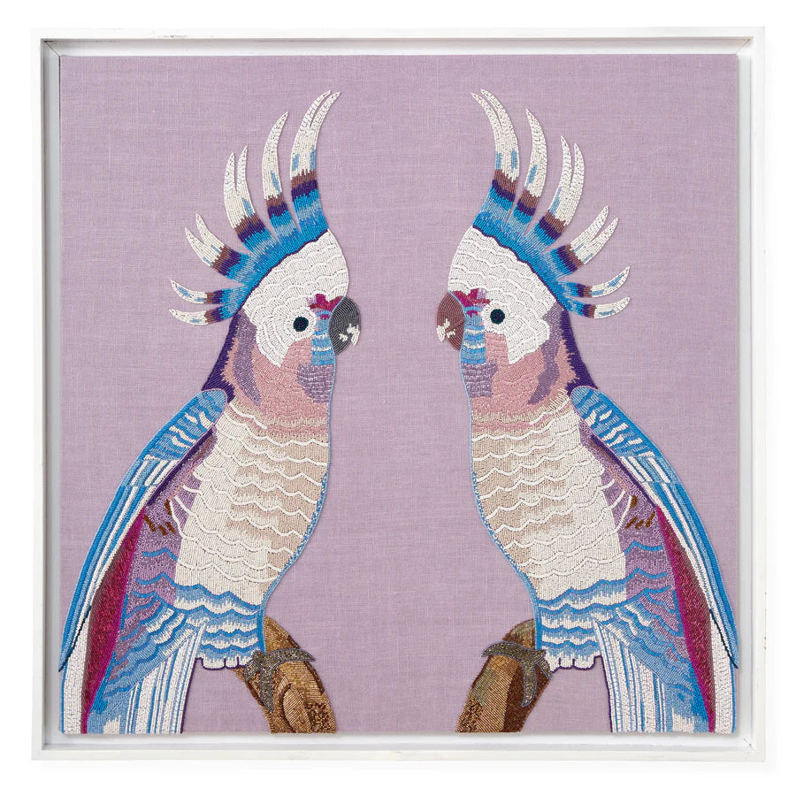 Parrots Beaded Art