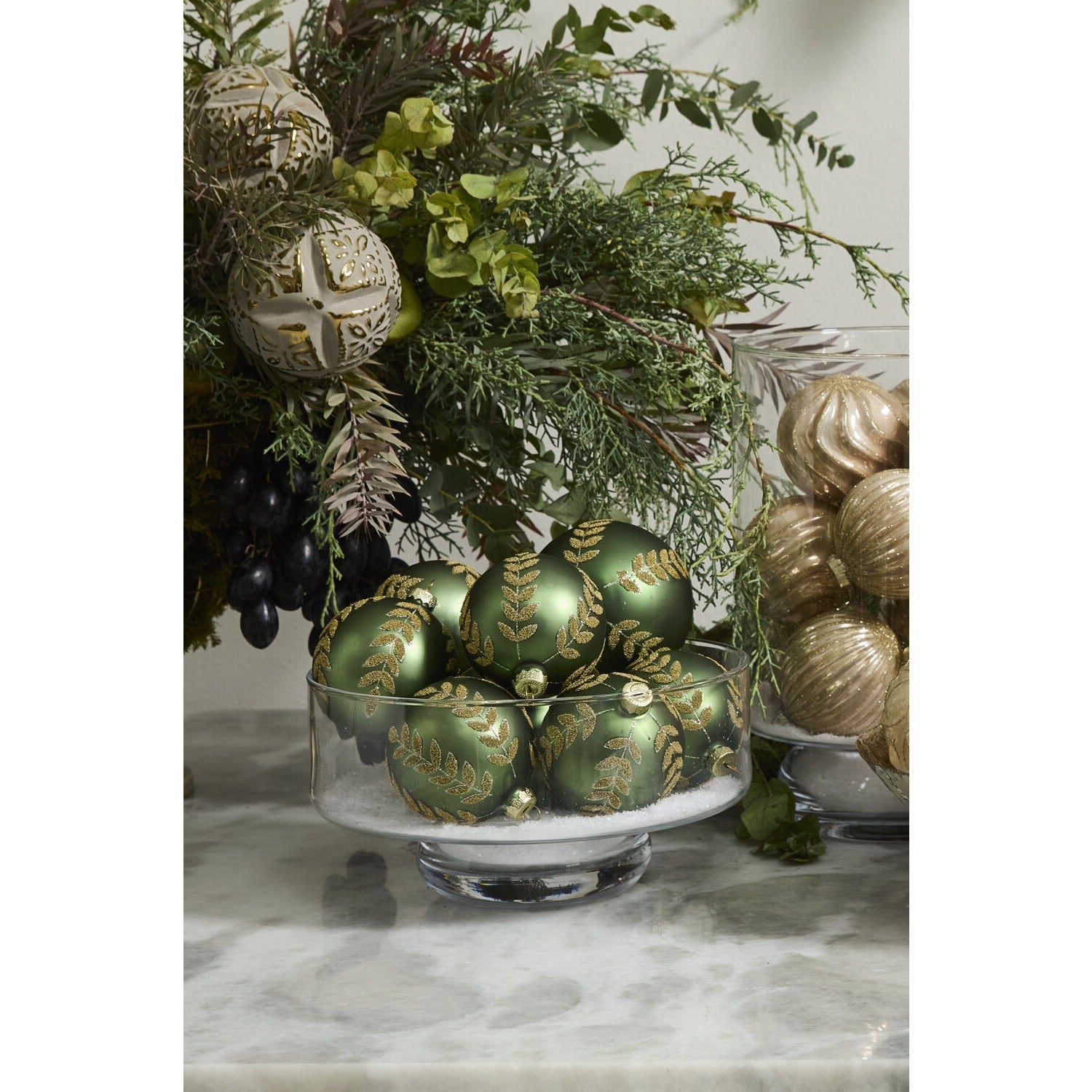 Beaded Leaf Ornament - Set of 6