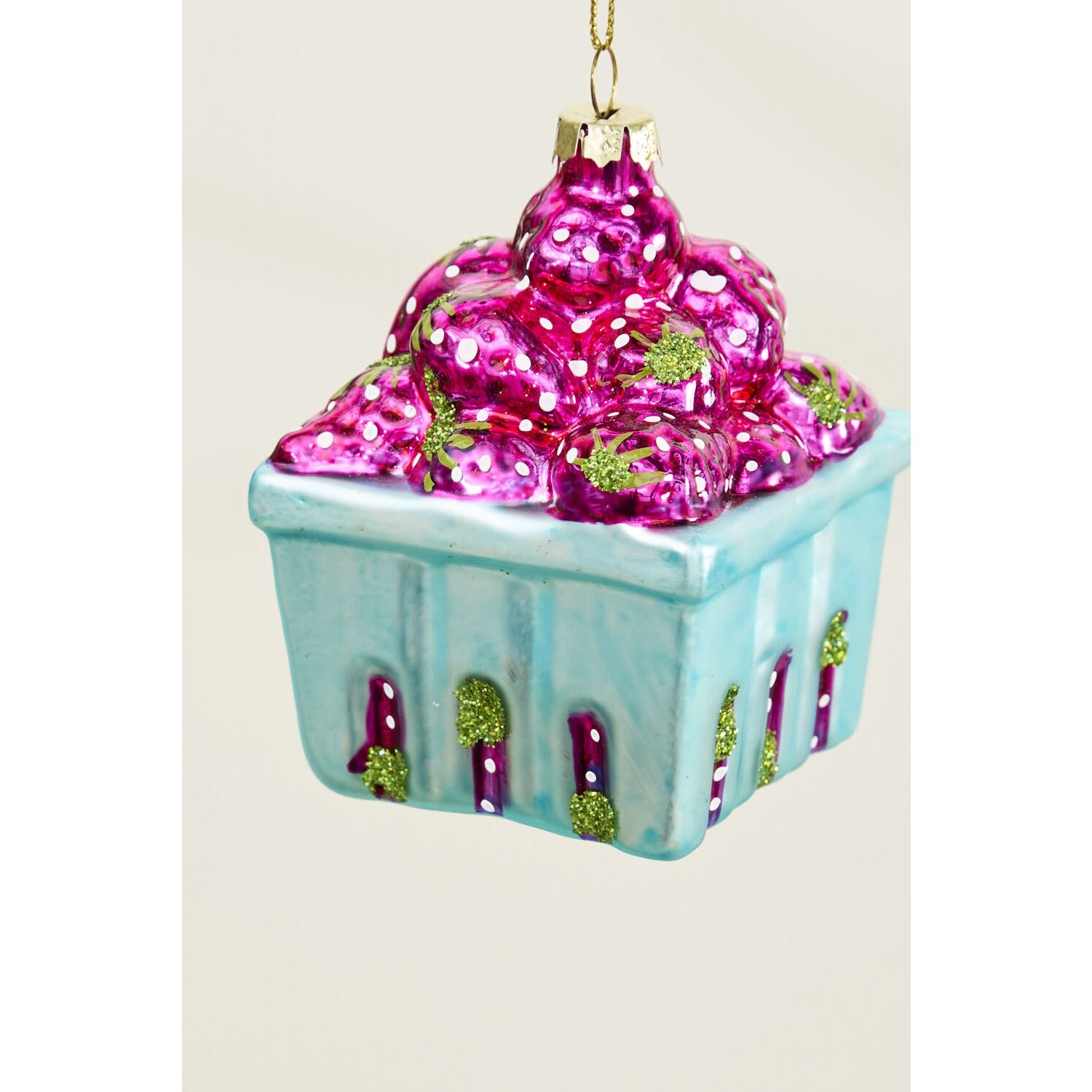 Berry Basket Ornament - Set of 6