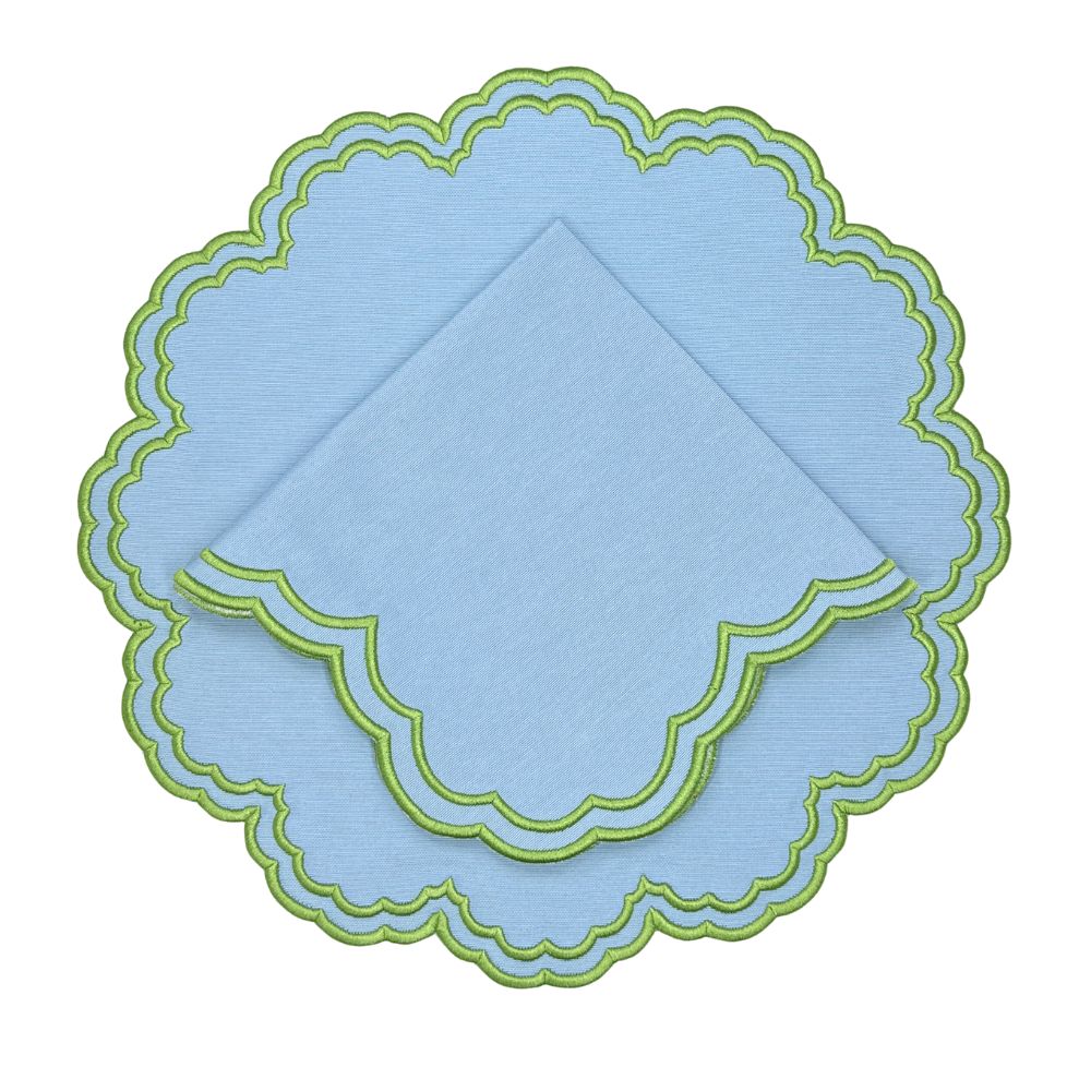 Bettina Placemat - Blue & Green (Set of 4)