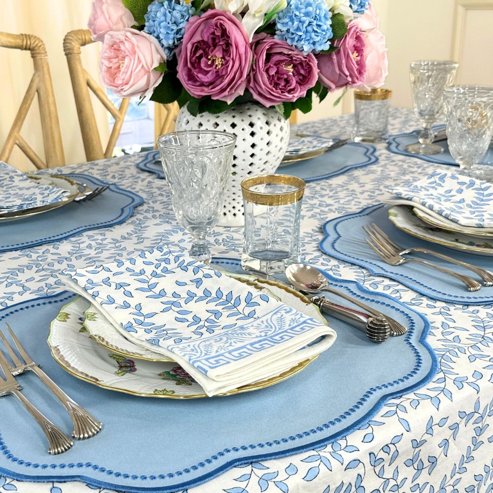 Blue Leaves - Napkin (Set of 4)